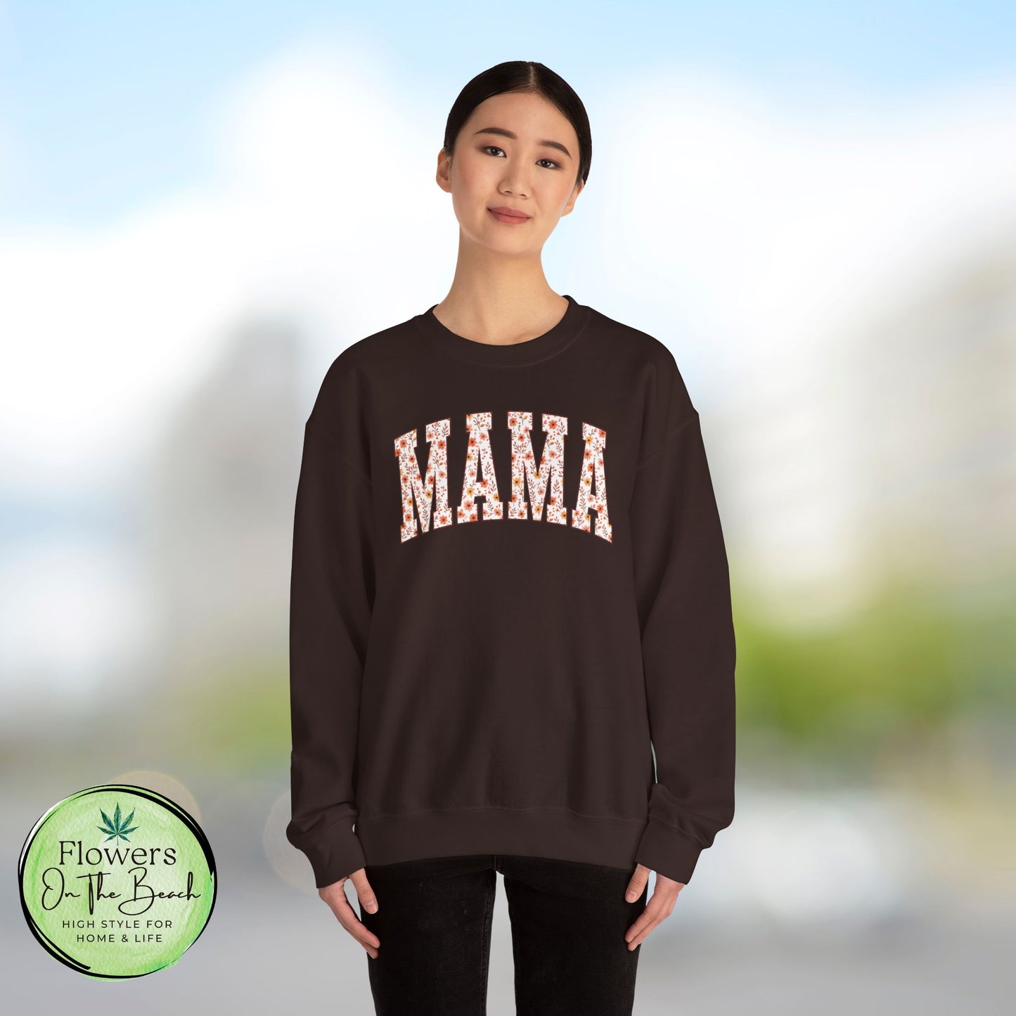 Fall Vibes Mama Letters Sweatshirt, Fall Mom Sweatshirt, Gift for Mom, August Mama, Mama Varsity Fall, Mama Sweatshirt
