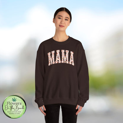 Fall Vibes Mama Letters Sweatshirt, Fall Mom Sweatshirt, Gift for Mom, August Mama, Mama Varsity Fall, Mama Sweatshirt