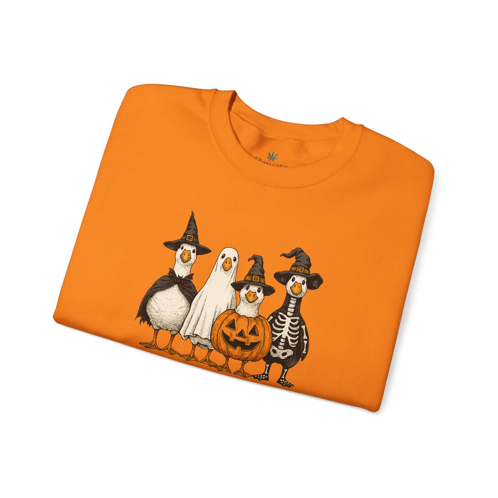 Spooky but Cute Halloween Duck Crewneck Sweatshirt