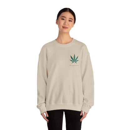 Brand Crewneck, Flowers on the Beach, Stoner Gift, Weed Lover Gift, 420 Gift, Stoner Christmas Gift, Weed Apparel