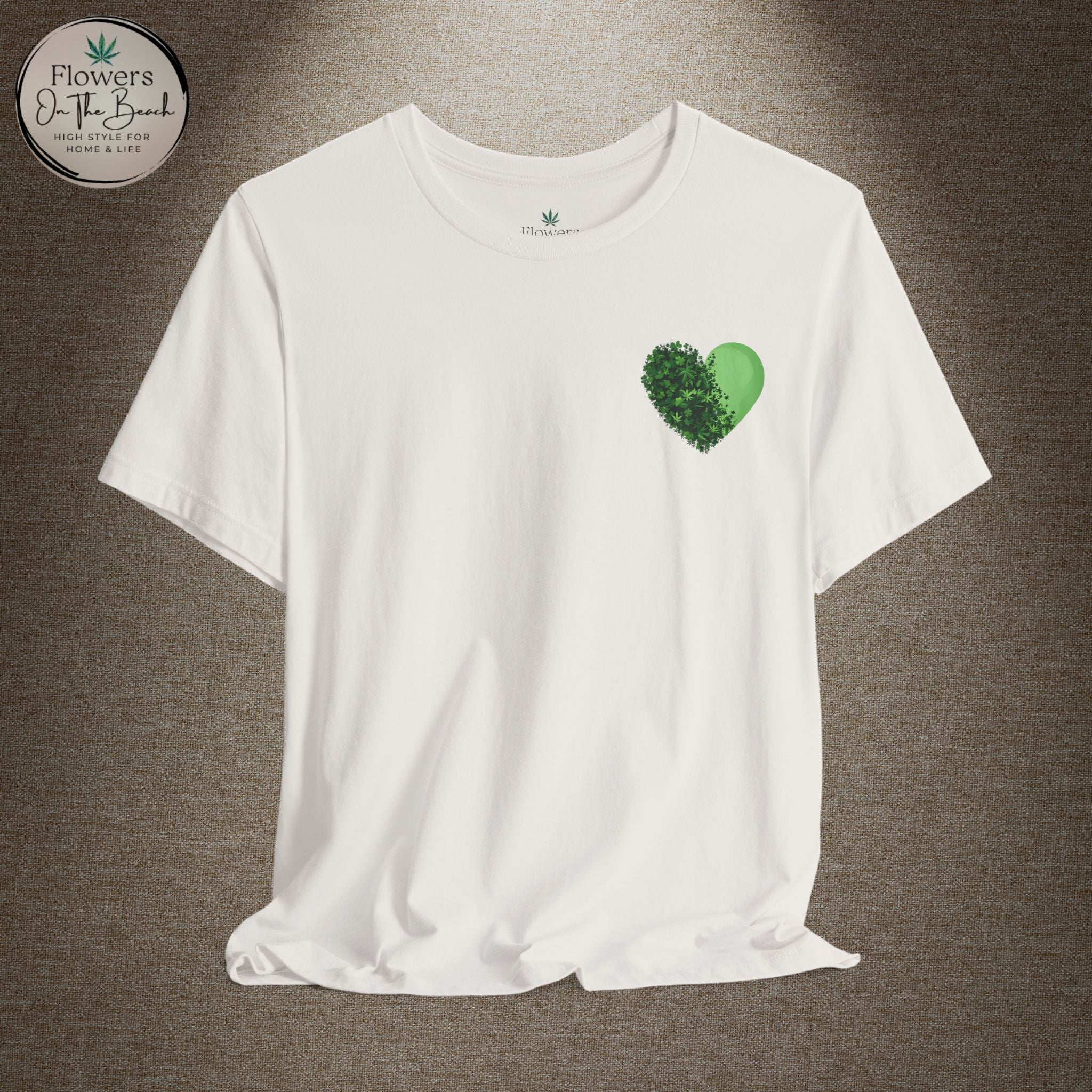 St. Patrick's Day Tee with Subtle Weed Leaves