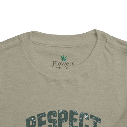 Toddler Short Sleeve Tee "Respect the Locals" - Ocean Lover Style, Summer Wear, Gift for Kids, Eco-Friendly Tee, Marine Life Tee,
