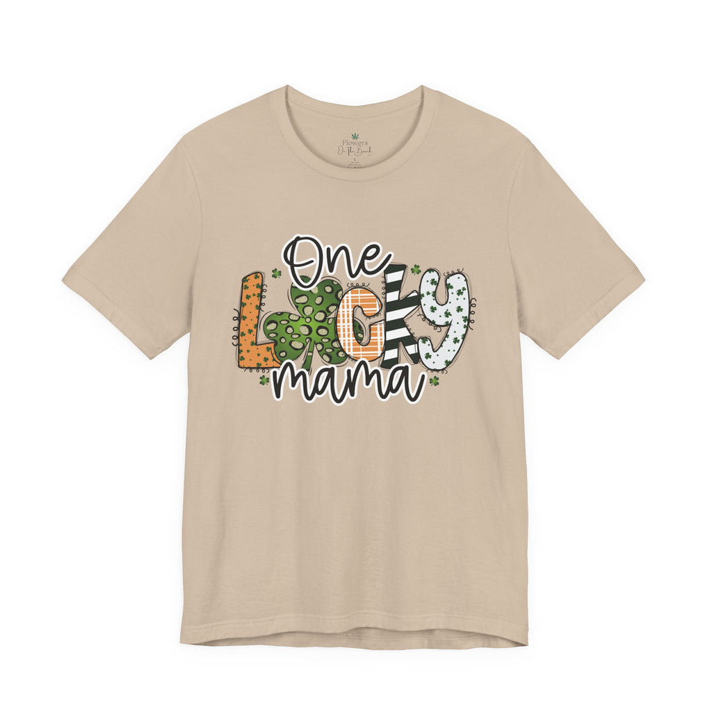 St Patrick's Day Cheetah Print Tee, Lucky Mama Tee