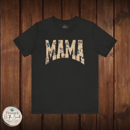 Mama Varsity Letters Duck Tee, Personalized Mama Tee, Mallard Duck Theme Shirt, Country Mama Apparel, Gift for Mom, Wildlife Lover Shirt