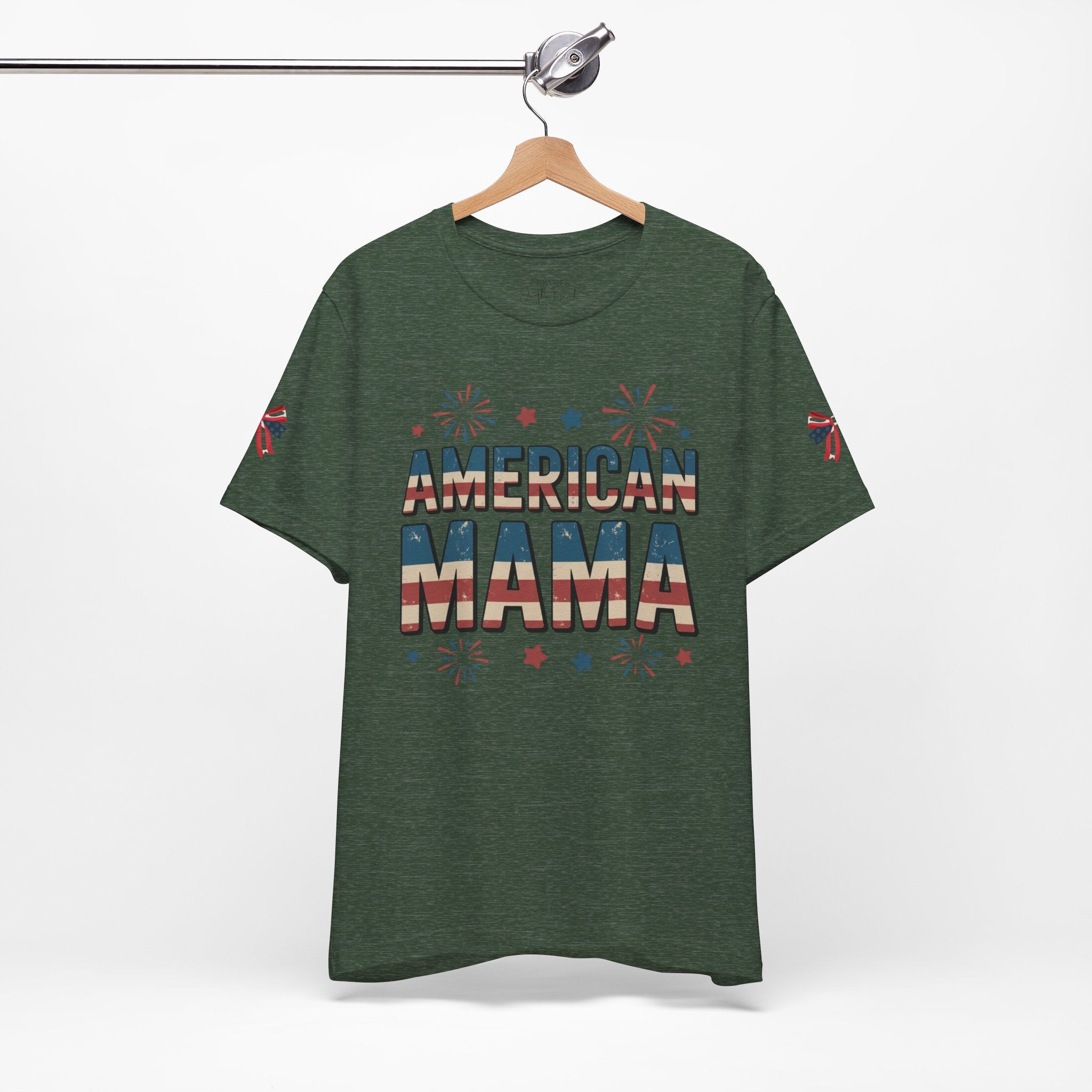 American MAMA 4th of July T-Shirt | Patriotic Mama Tee