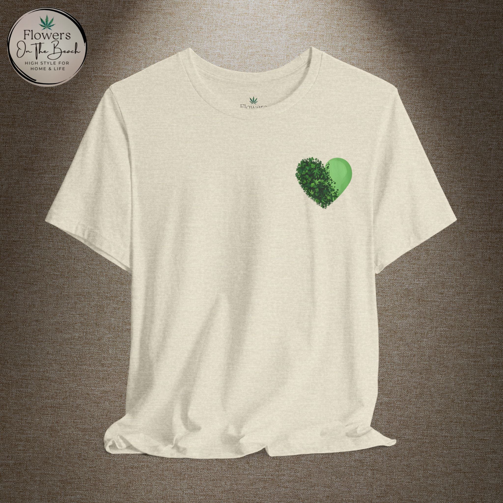 St. Patrick's Day Tee with Subtle Weed Leaves