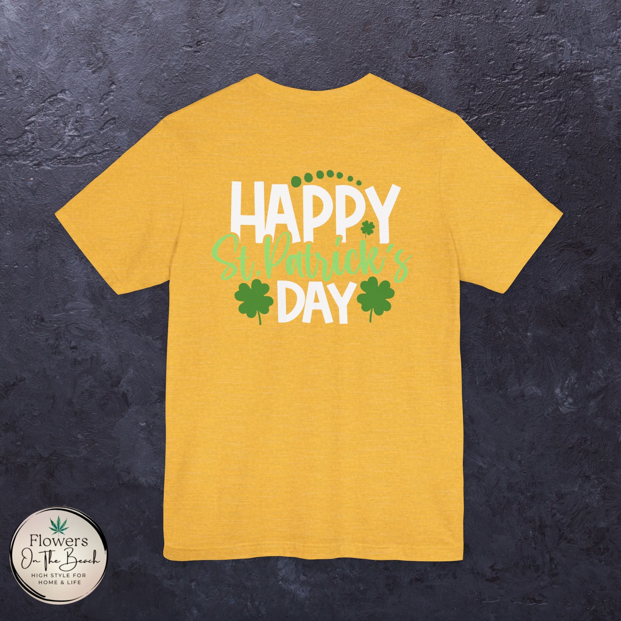 St. Patrick's Day Tee with Subtle Weed Leaves