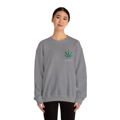 Brand Crewneck, Flowers on the Beach, Stoner Gift, Weed Lover Gift, 420 Gift, Stoner Christmas Gift, Weed Apparel