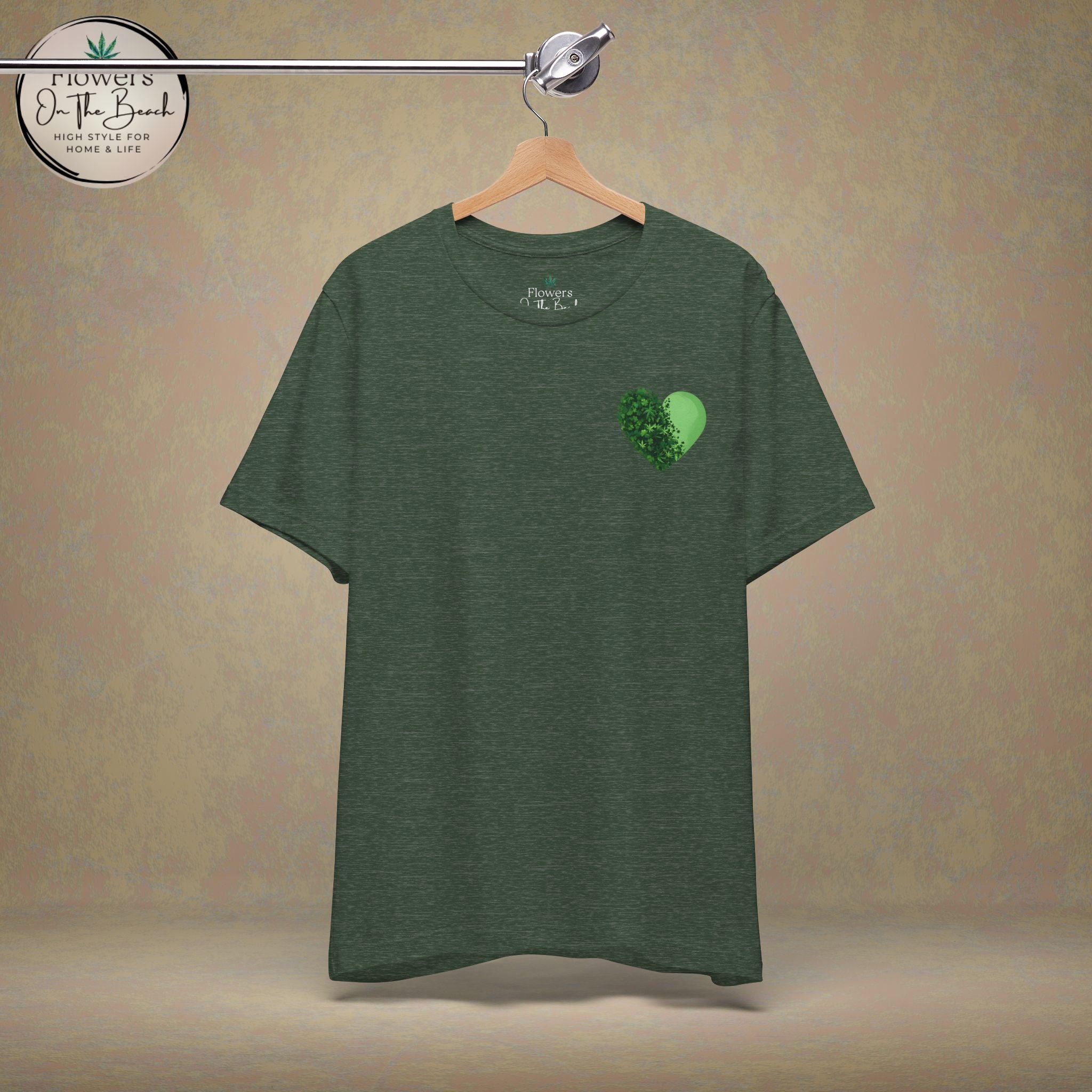 St. Patrick's Day Tee with Subtle Weed Leaves