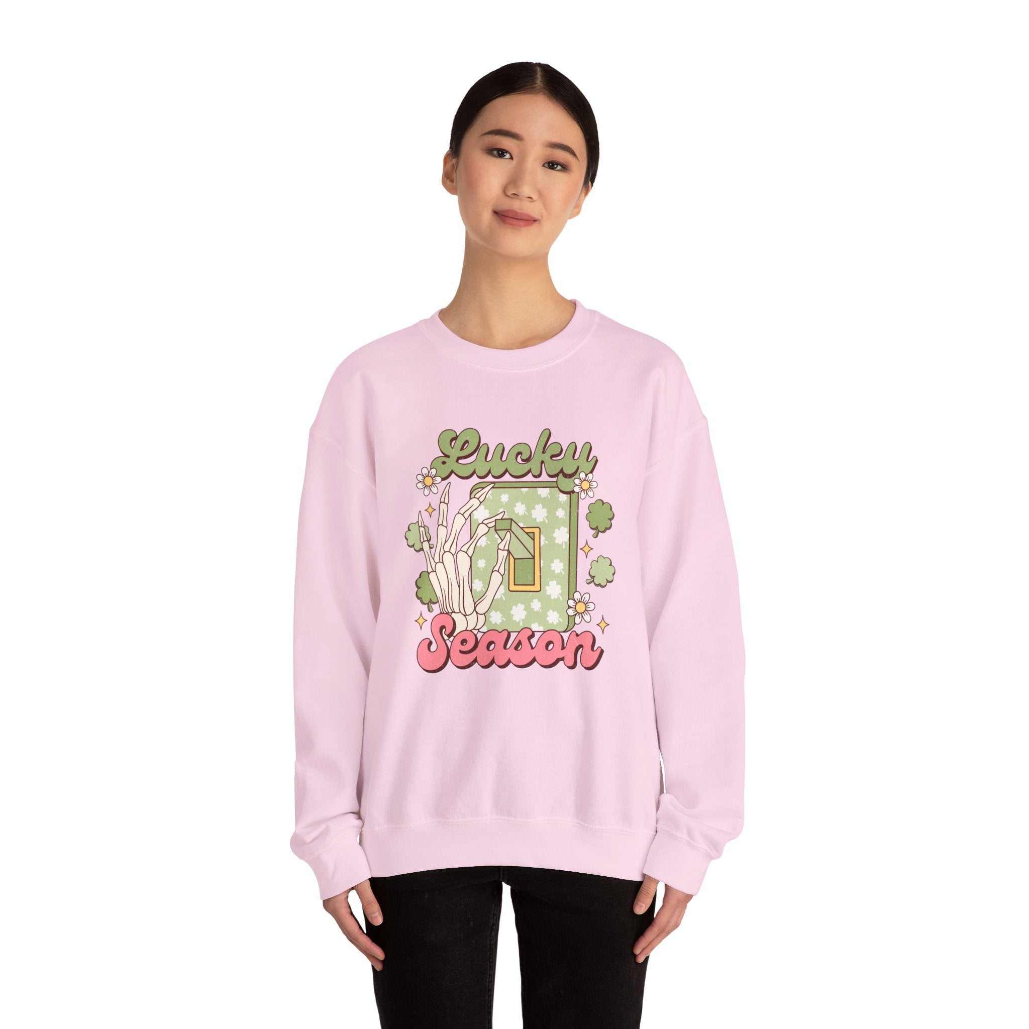 St Patrick's Day Skeleton Crewneck Sweatshirt