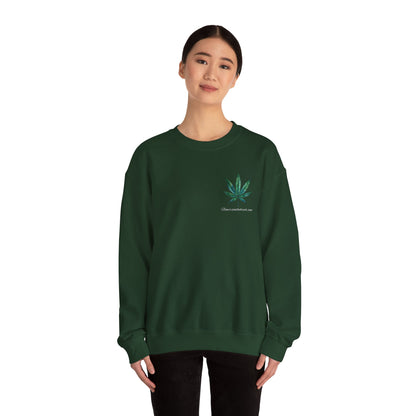 Brand Crewneck, Flowers on the Beach, Stoner Gift, Weed Lover Gift, 420 Gift, Stoner Christmas Gift, Weed Apparel