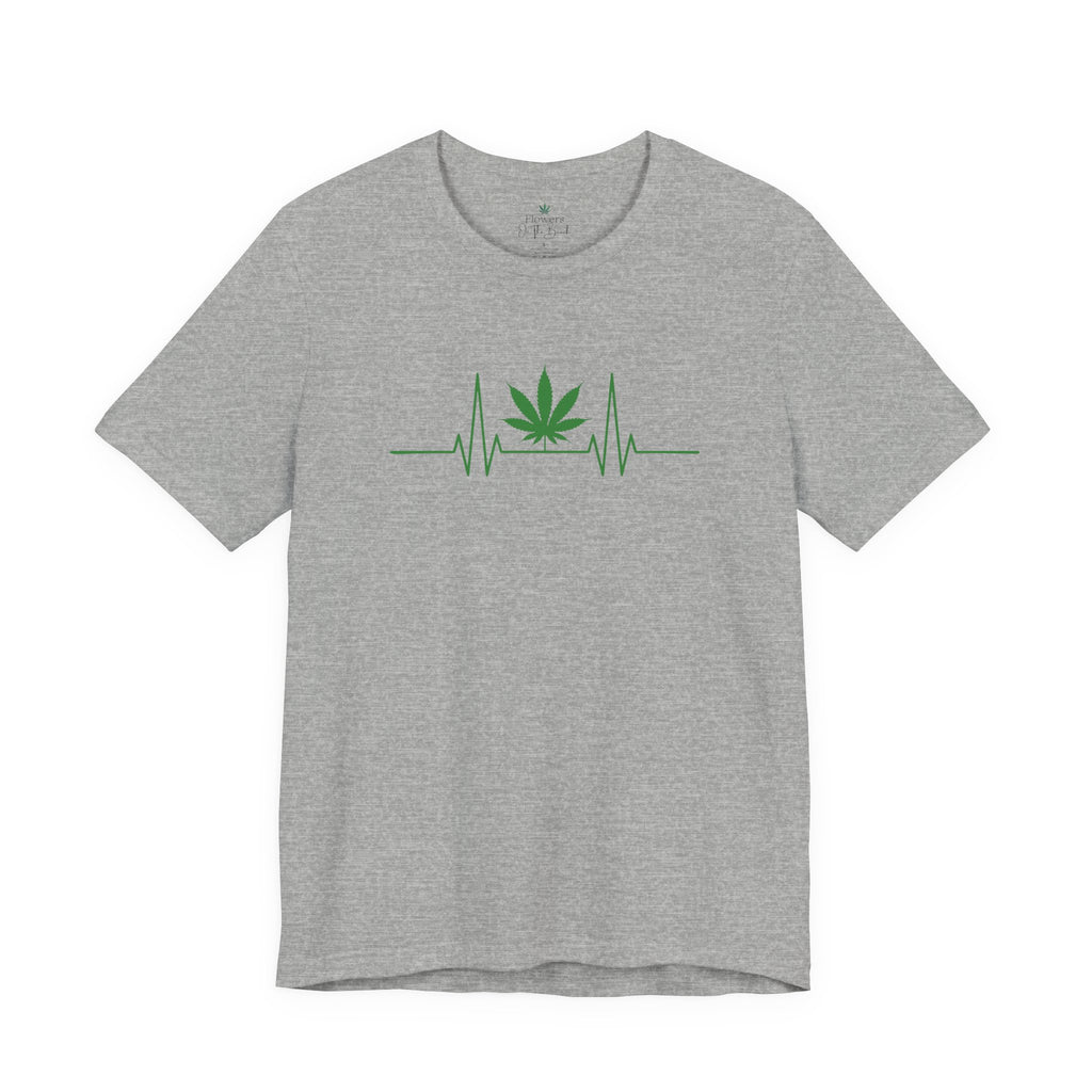 Weed Leaf Heartbeat Tee