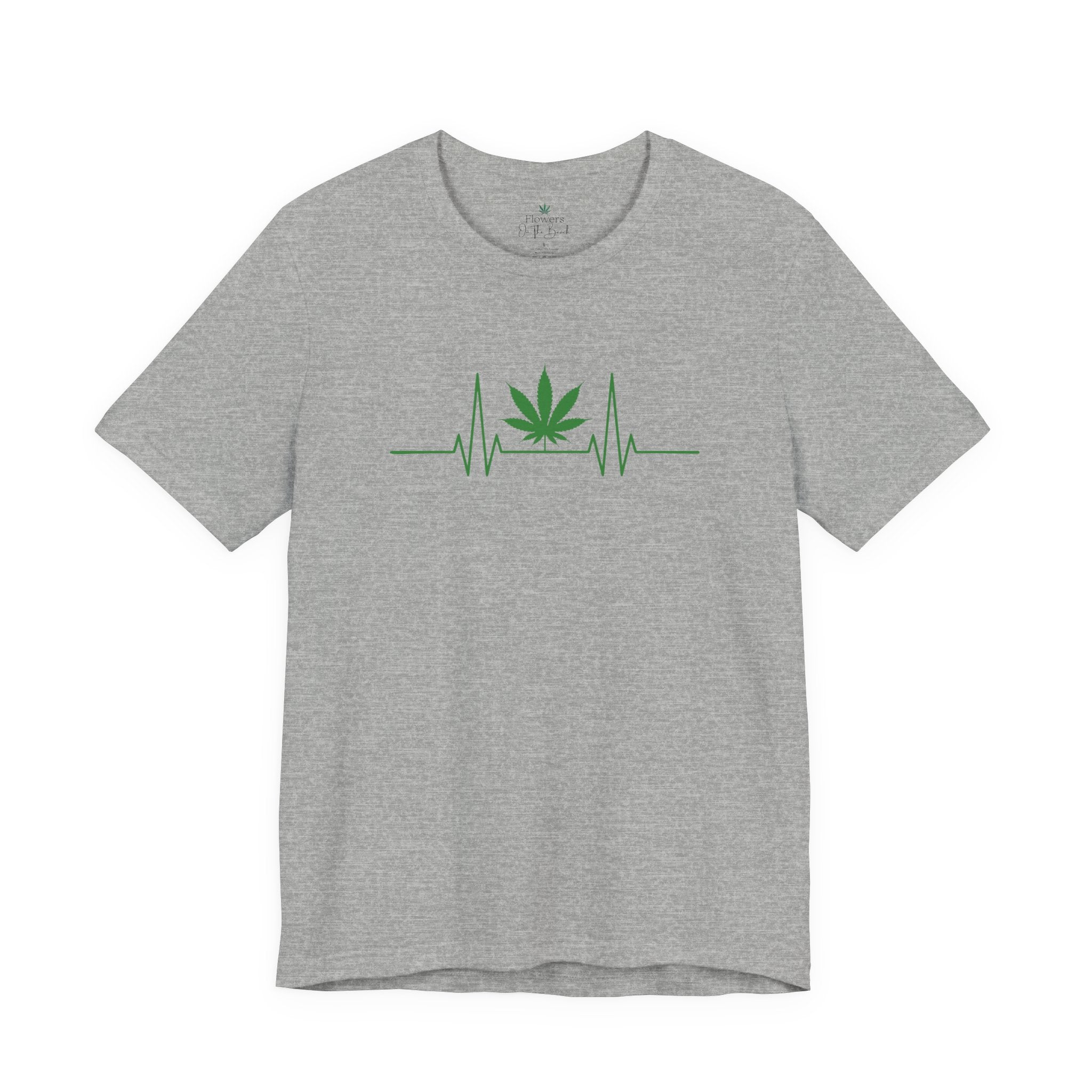 Weed Leaf Heartbeat Tee