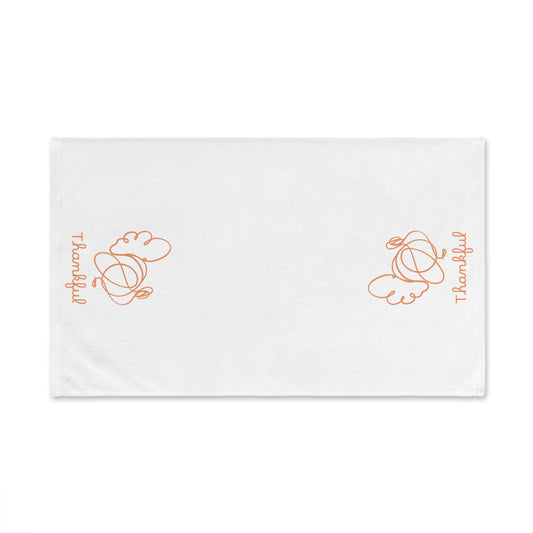Thankful Thanksgiving Hand Towel, Friendsgiving Bathroom Decor, Fall Kitchen Towel, Hostess Gift, Autumn Dish Towel, Housewarming Present