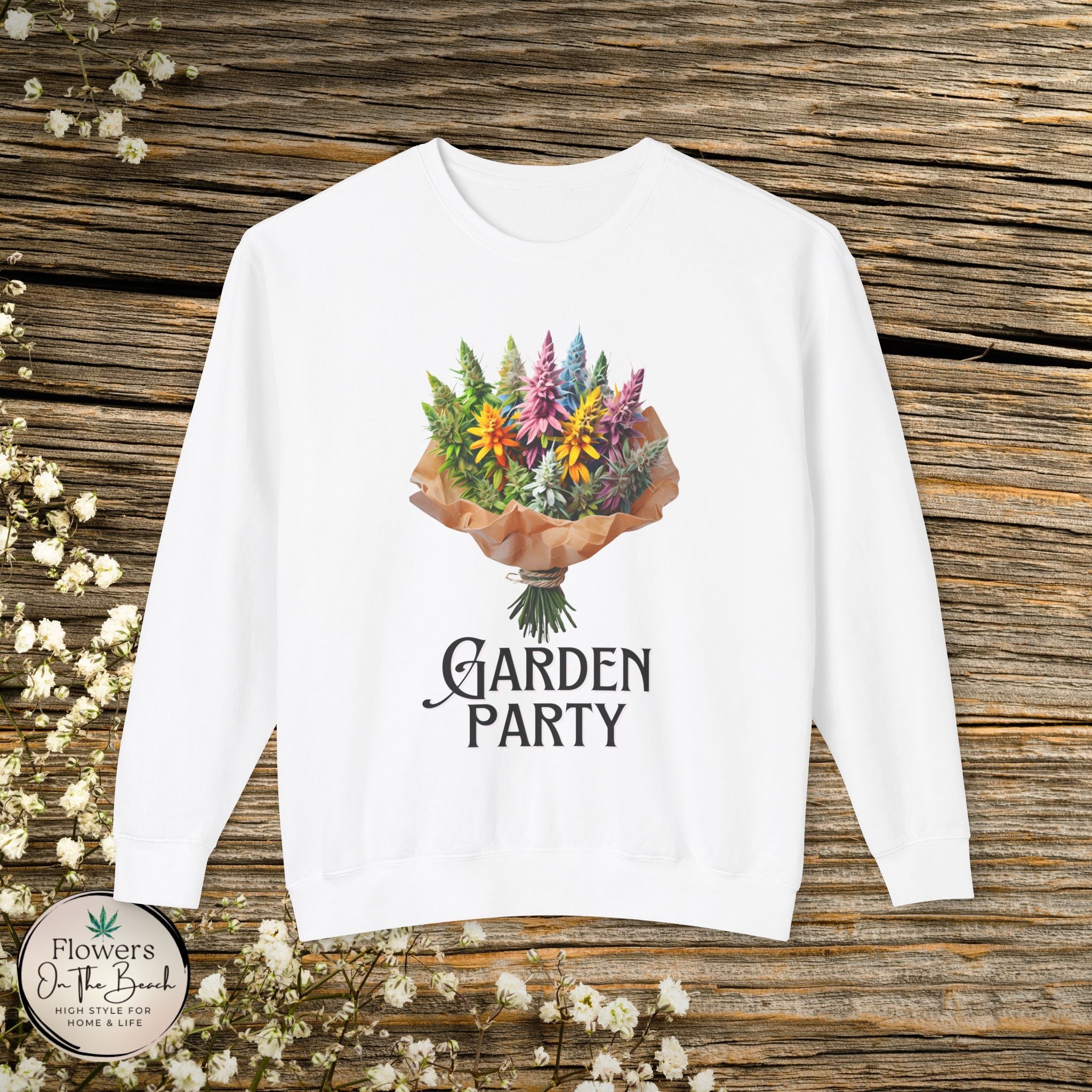 Garden Party Cannabis Flowers Sweatshirt