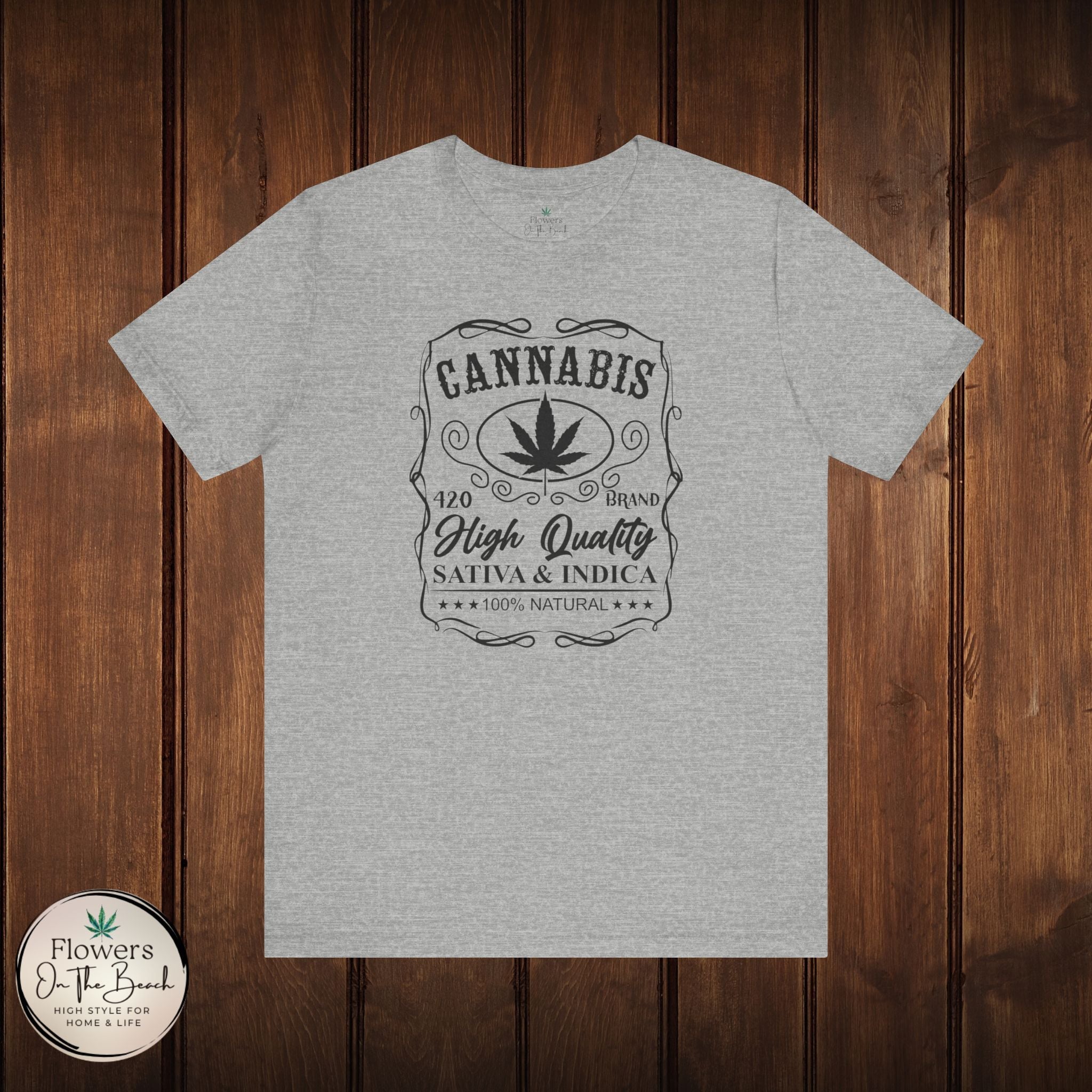 Whiskey-Inspired Cannabis Label Tee