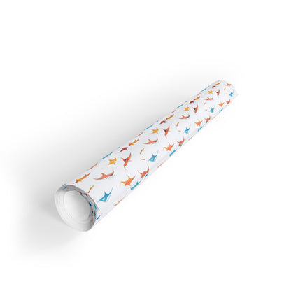 Whimsical Stingray Gift Wrap, Joy of the Ocean, Ocean Lover Present, Sea Creature Birthday Wrap, Scuba Diver Gift, Diver Gift Wrap