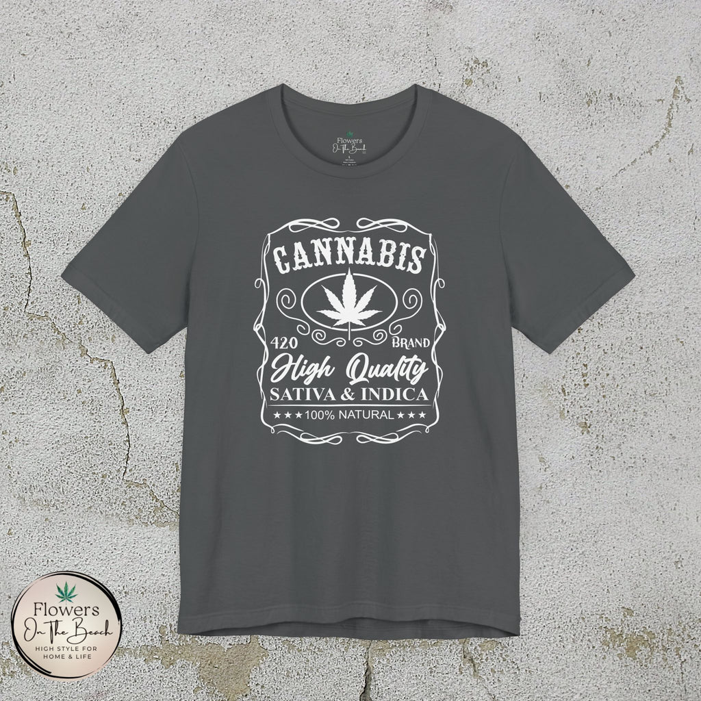Whiskey-Inspired Cannabis Label Tee