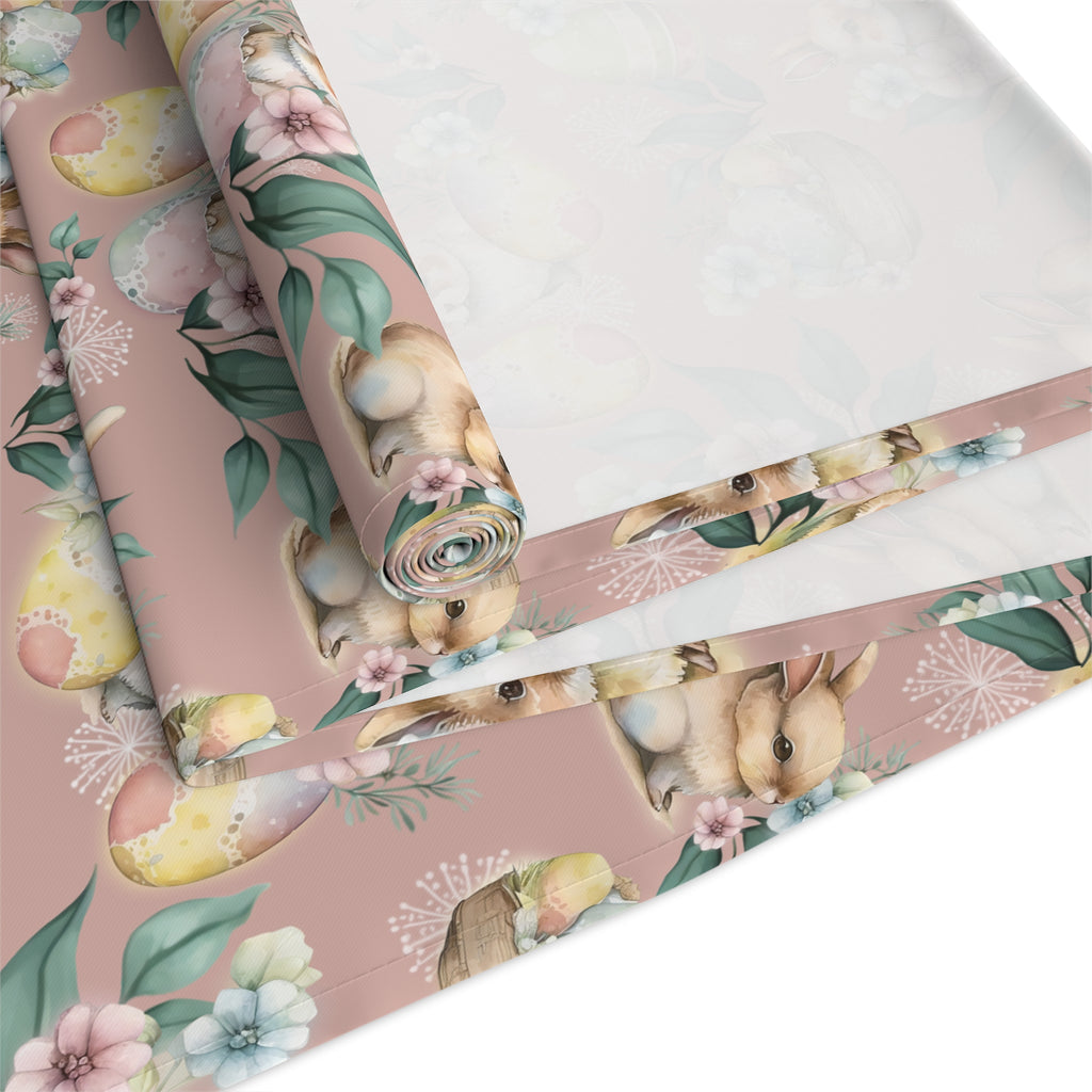 Light Pink Spring Flowers Table Runner