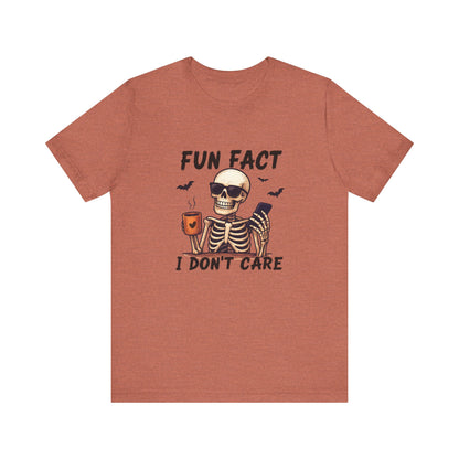 Funny Sassy Skeleton Shirt - Halloween Unisex Tee, Skeleton Graphic Top, Spooky Humor T-Shirt, Creepy Bone Printed Apparel, Trick or Treat