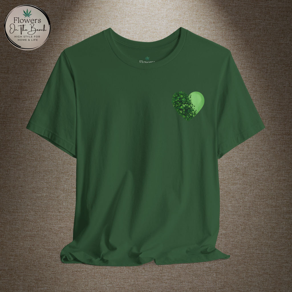 St. Patrick's Day Tee with Subtle Weed Leaves