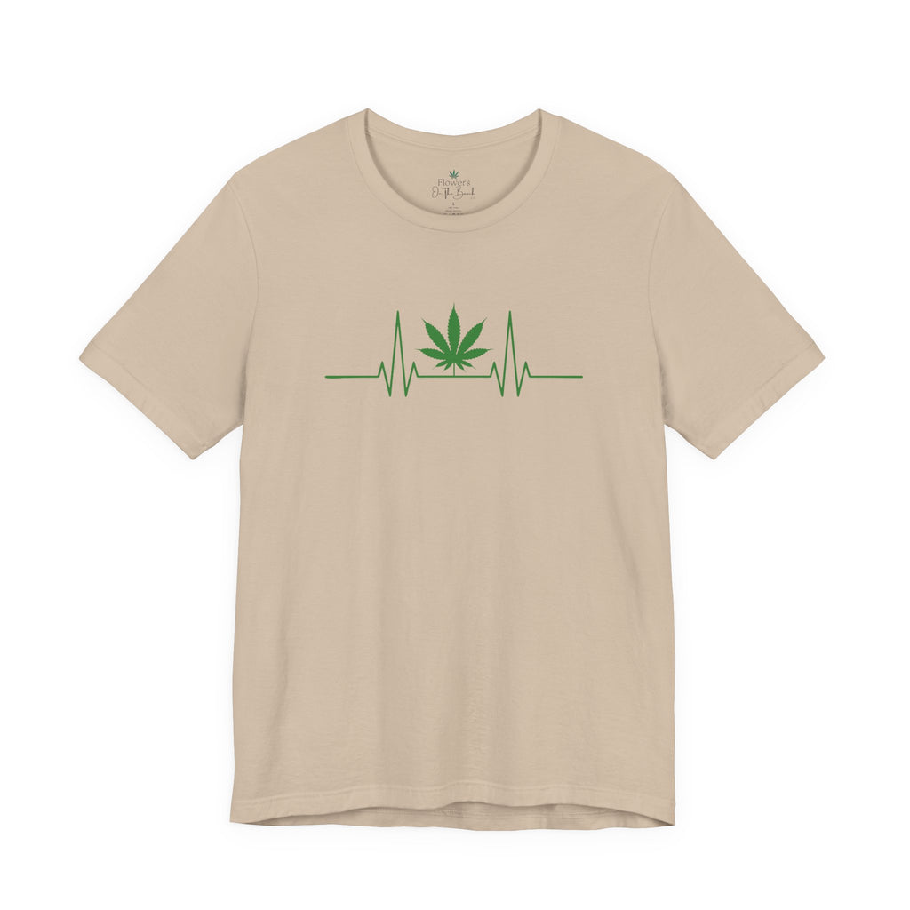 Weed Leaf Heartbeat Tee