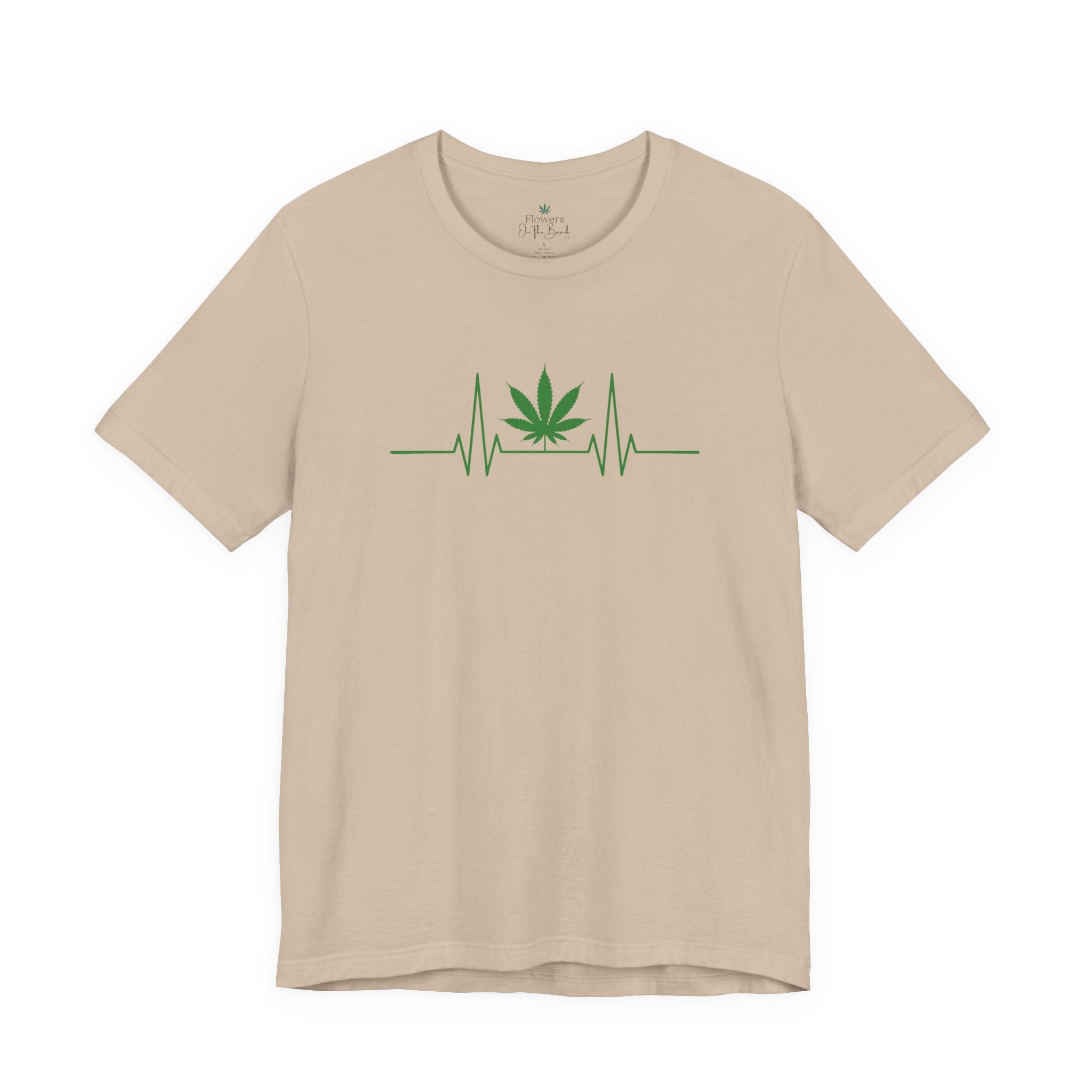 Weed Leaf Heartbeat Tee