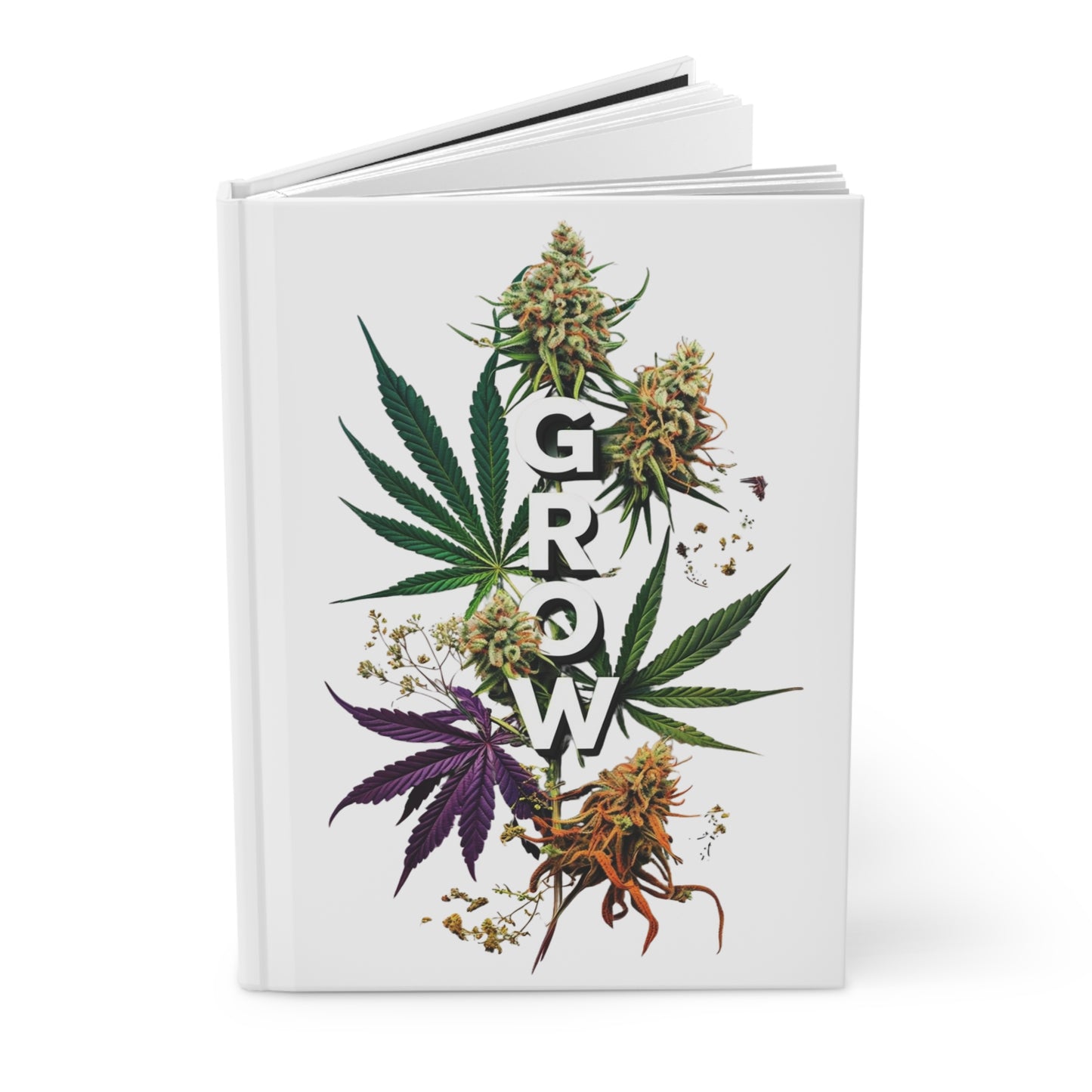 Grow Journal, Matte Hardcover Journal, Journaling Gift for Her, Gardening Journal, Self Love Journal