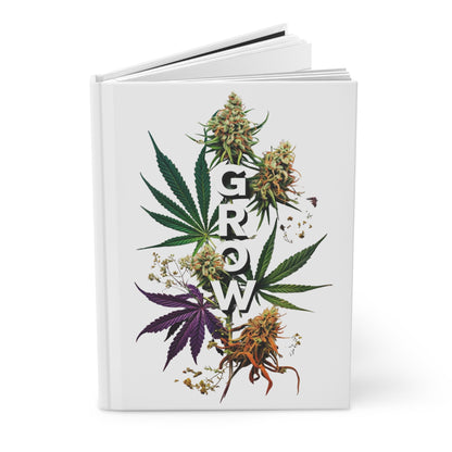Grow Journal, Matte Hardcover Journal, Journaling Gift for Her, Gardening Journal, Self Love Journal