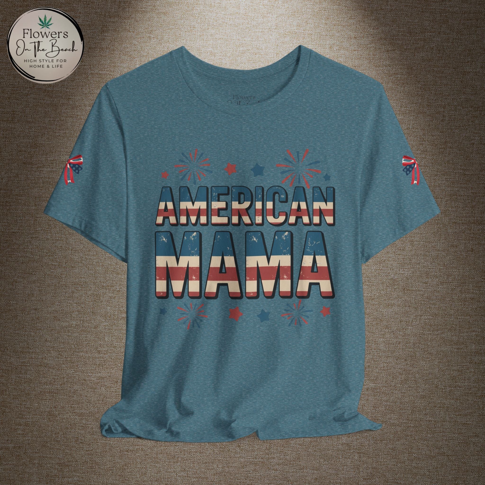 American MAMA 4th of July T-Shirt | Patriotic Mama Tee
