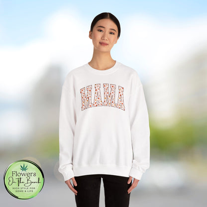 Fall Vibes Mama Letters Sweatshirt, Fall Mom Sweatshirt, Gift for Mom, August Mama, Mama Varsity Fall, Mama Sweatshirt