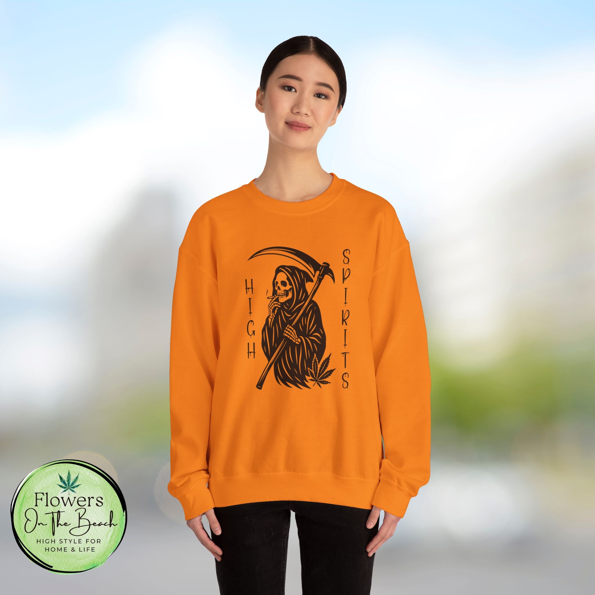 Grim Reaper Smoking Sweatshirt