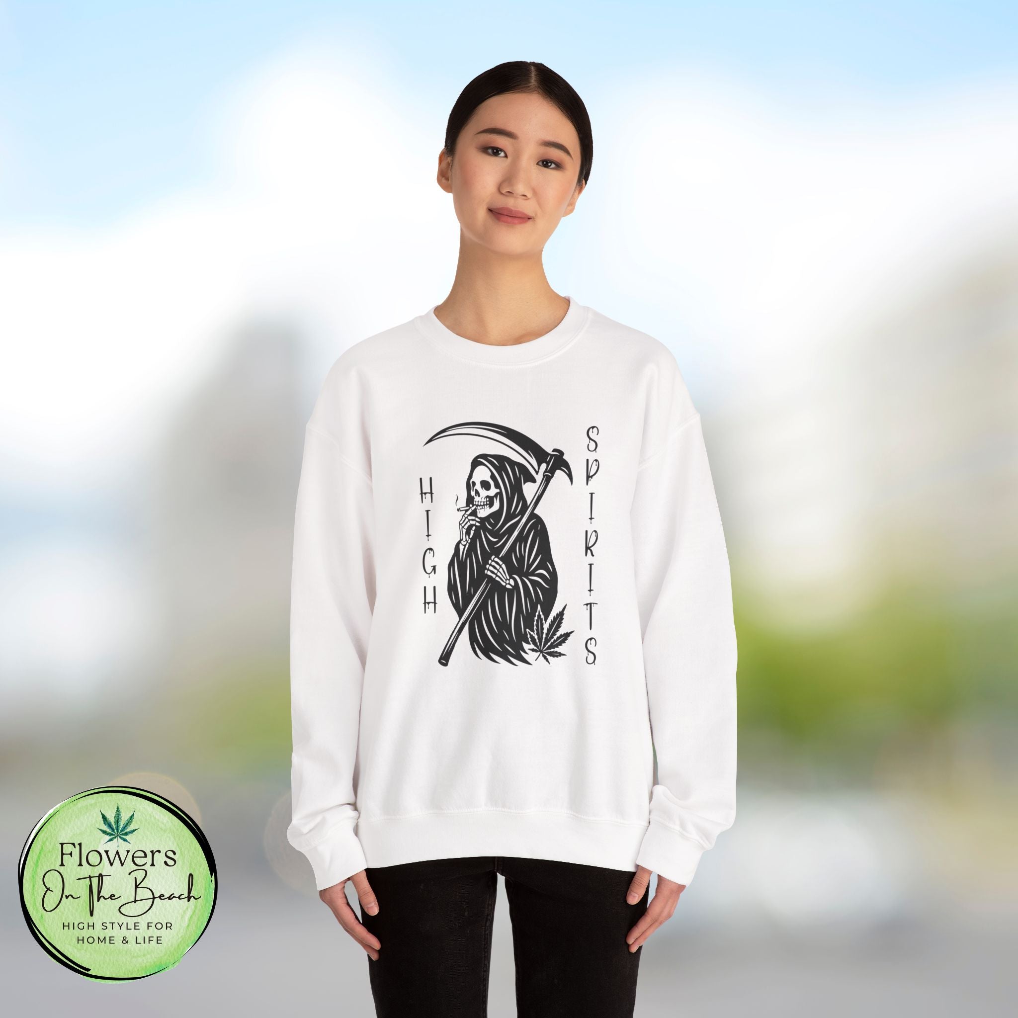 Grim Reaper Smoking Sweatshirt