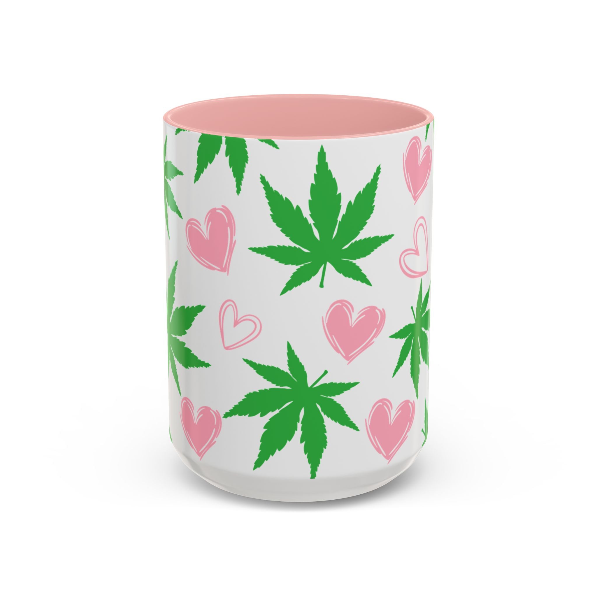 Hearts and Cannabis Ceramic Mug