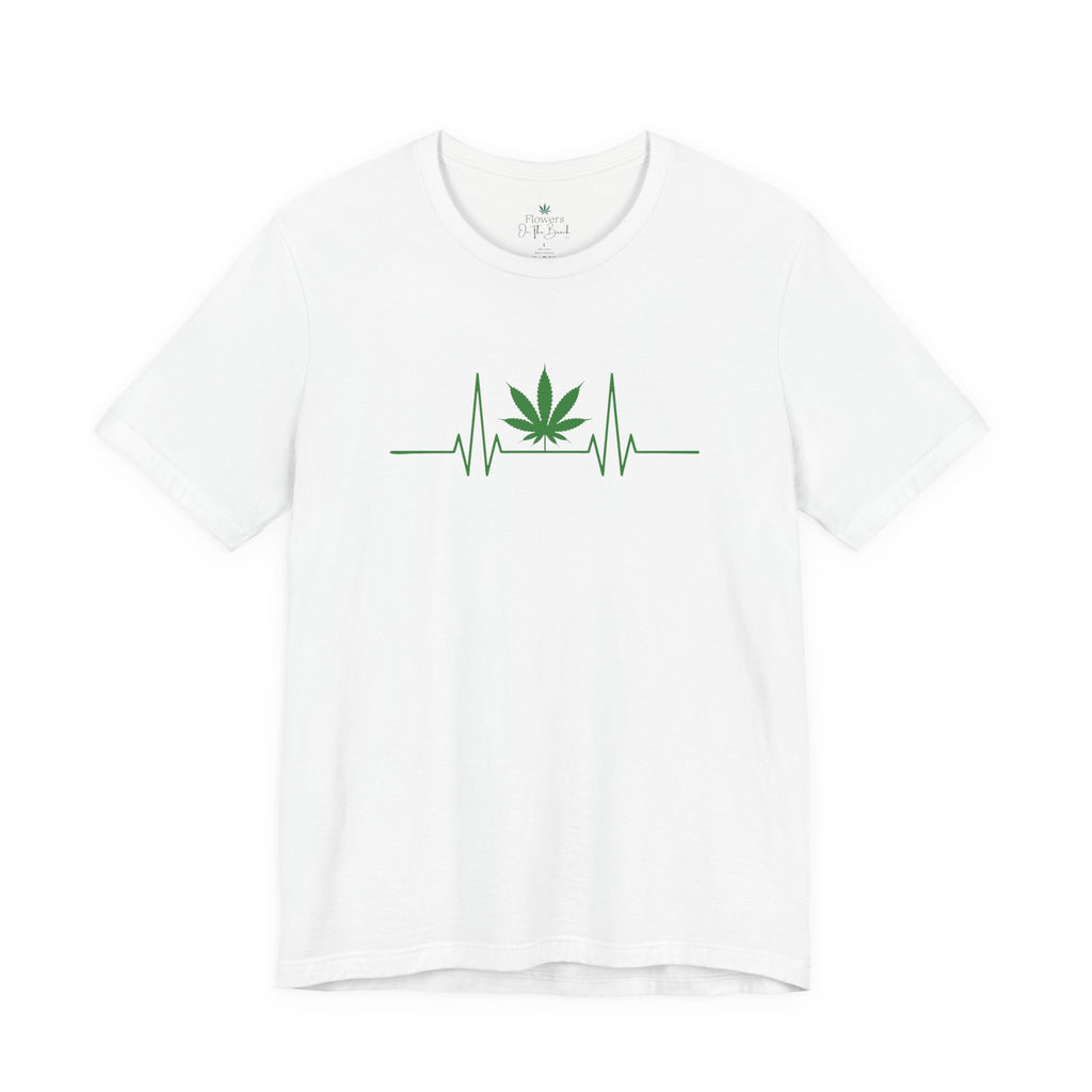 Weed Leaf Heartbeat Tee