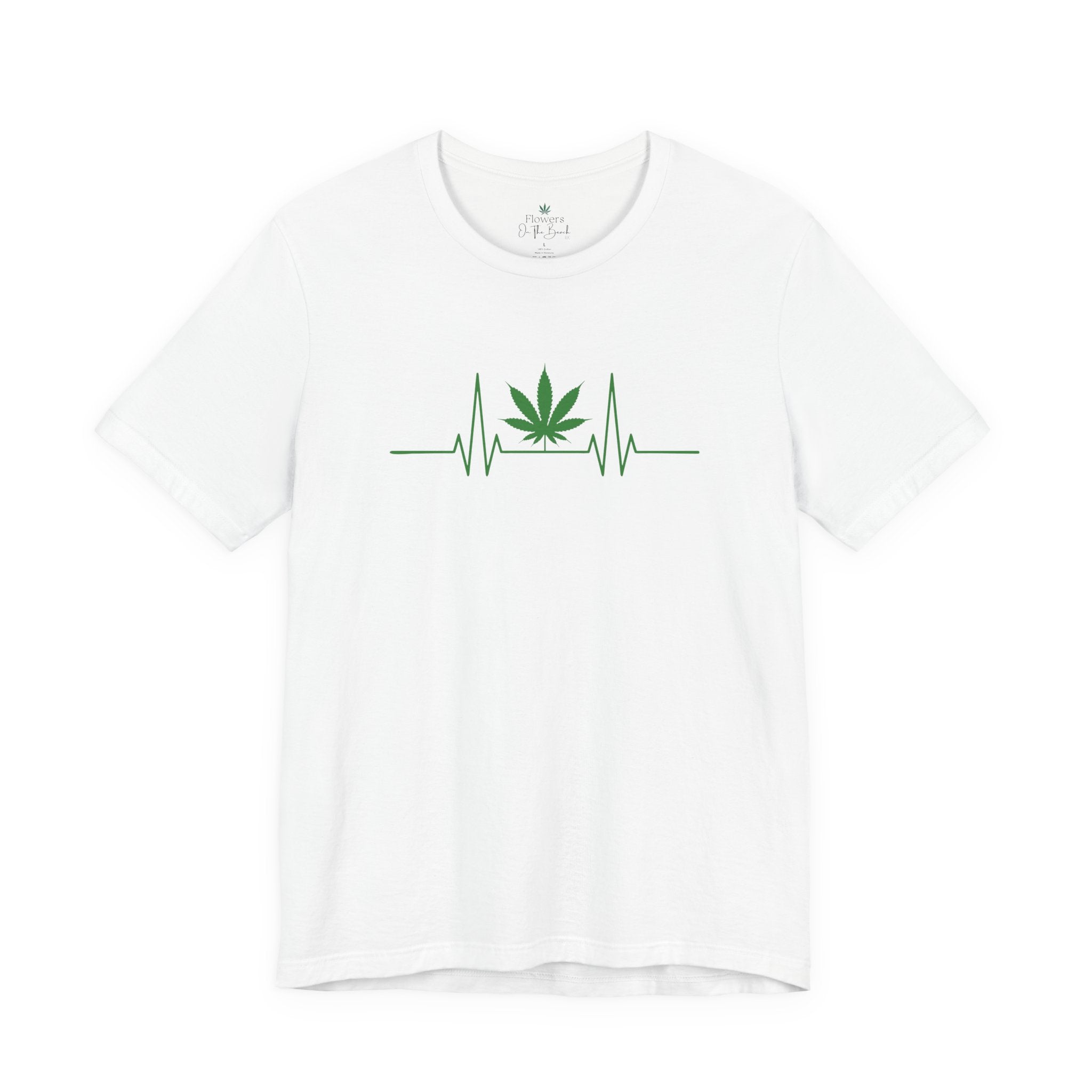 Weed Leaf Heartbeat Tee