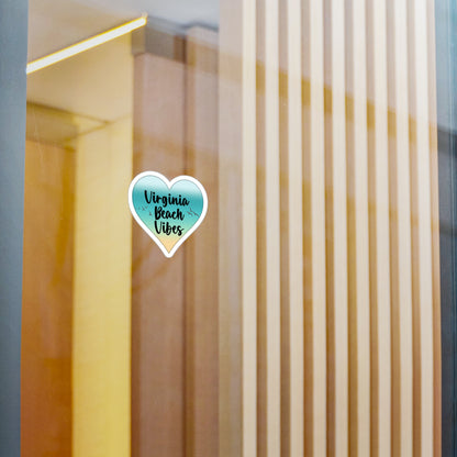 Virginia Beach Vibes Sticker, Colorful Oceanfront Decal, Coastal City Vinyl Decal, Beach Lover Gift, Summer Travel Souvenir, Beach Bum