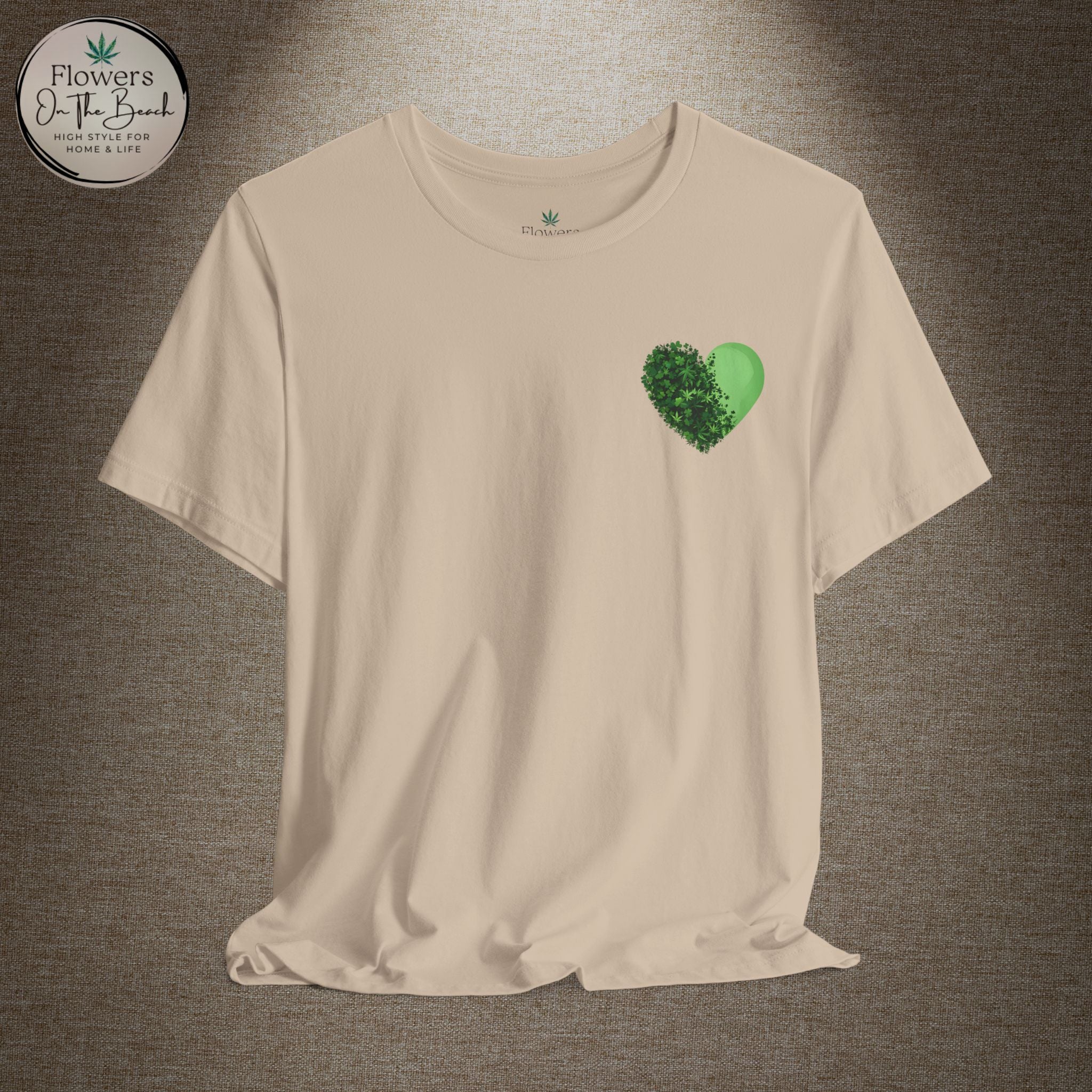 St. Patrick's Day Tee with Subtle Weed Leaves