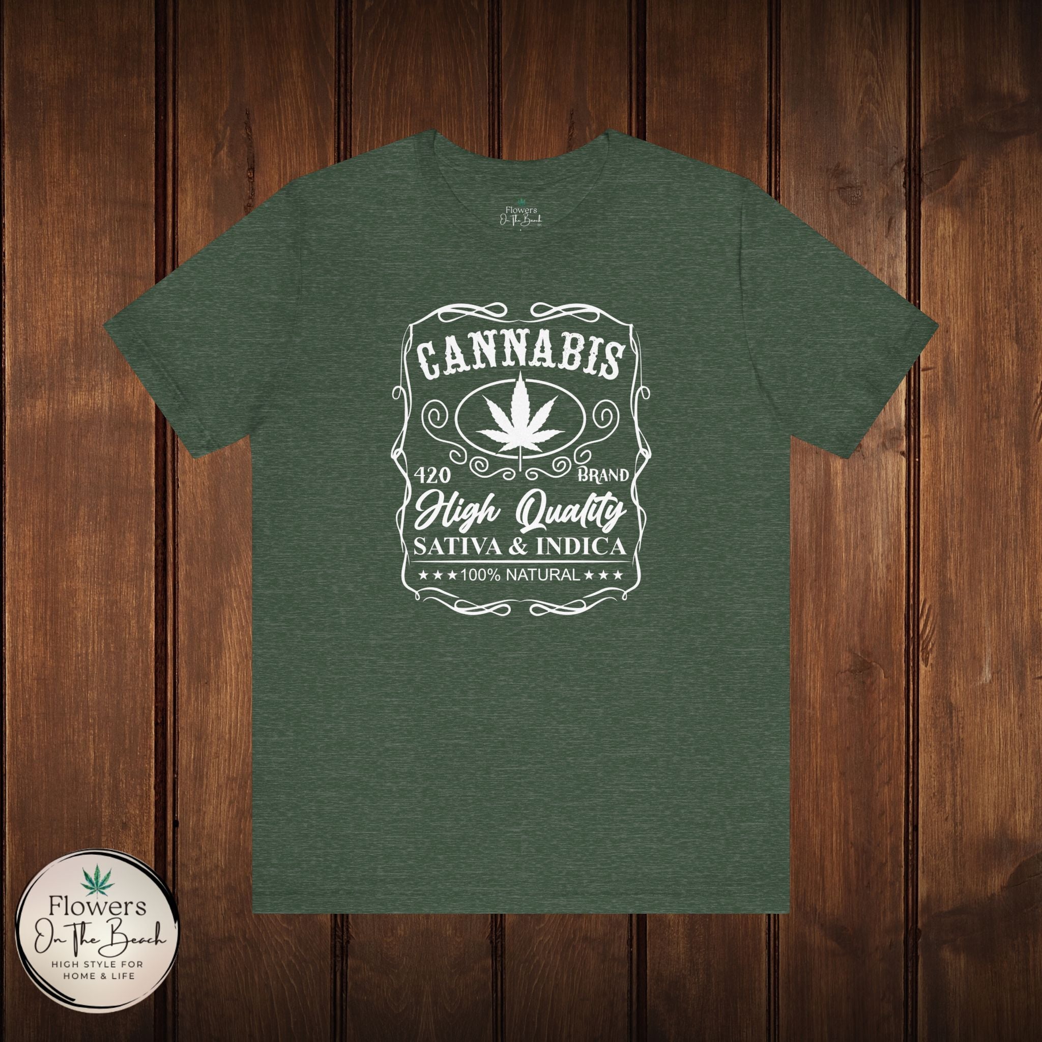 Whiskey-Inspired Cannabis Label Tee