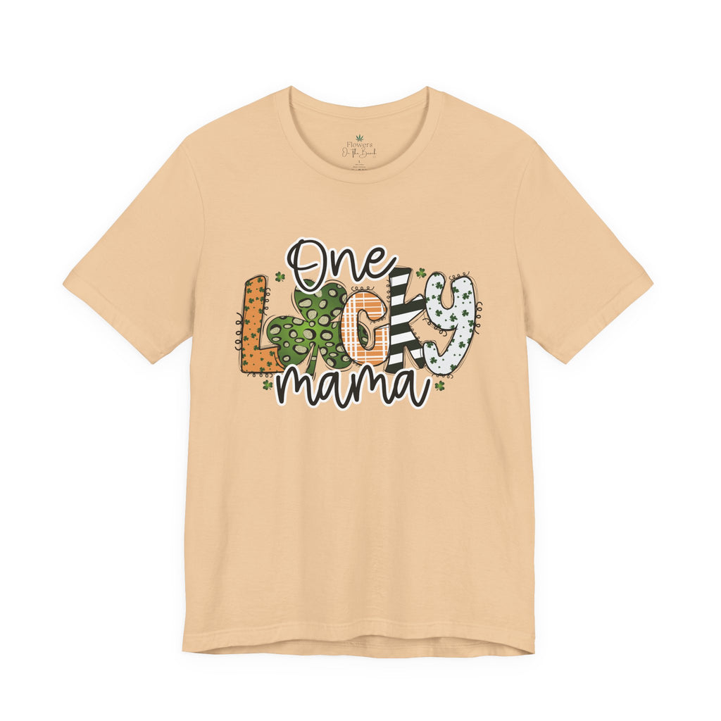 St Patrick's Day Cheetah Print Tee, Lucky Mama Tee