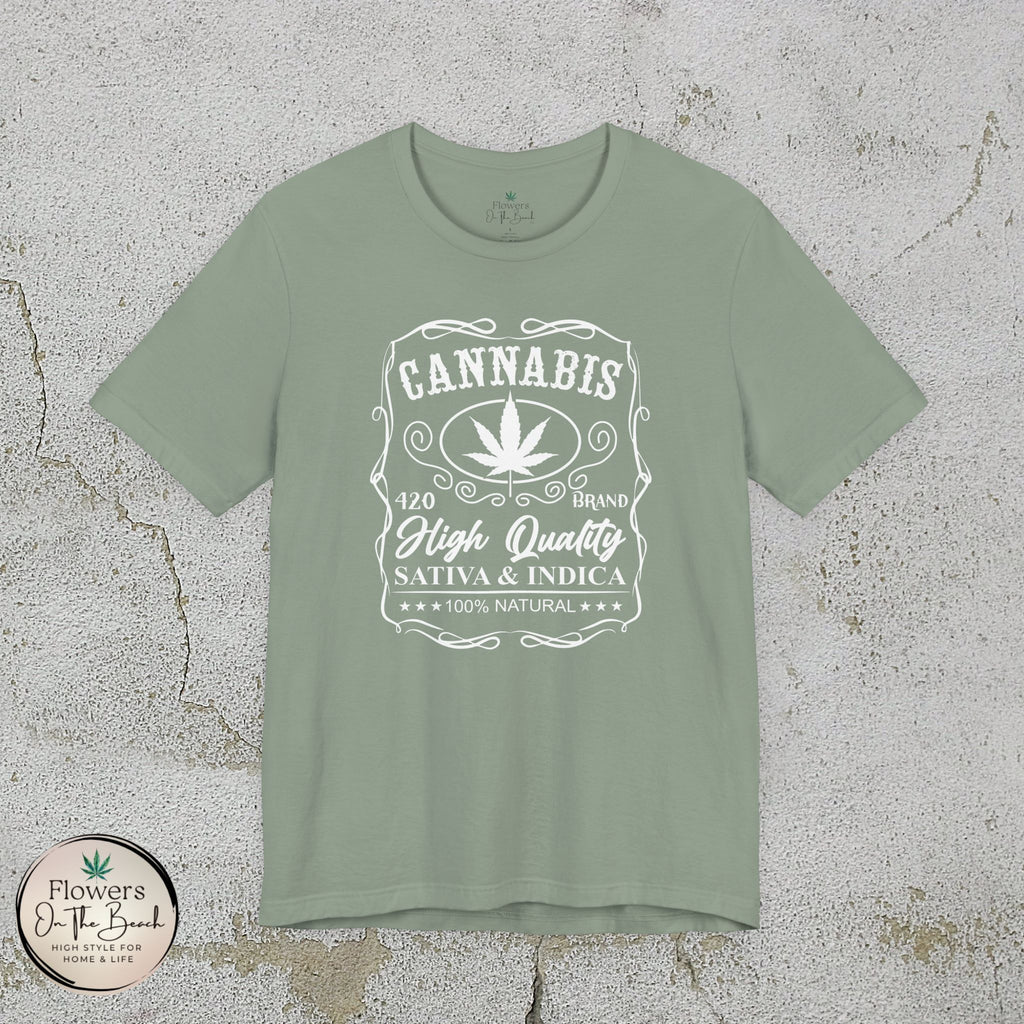 Whiskey-Inspired Cannabis Label Tee