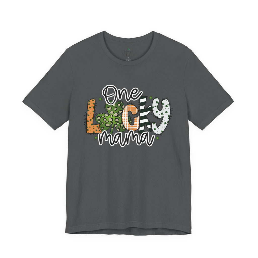 St Patrick's Day Cheetah Print Tee, Lucky Mama Tee
