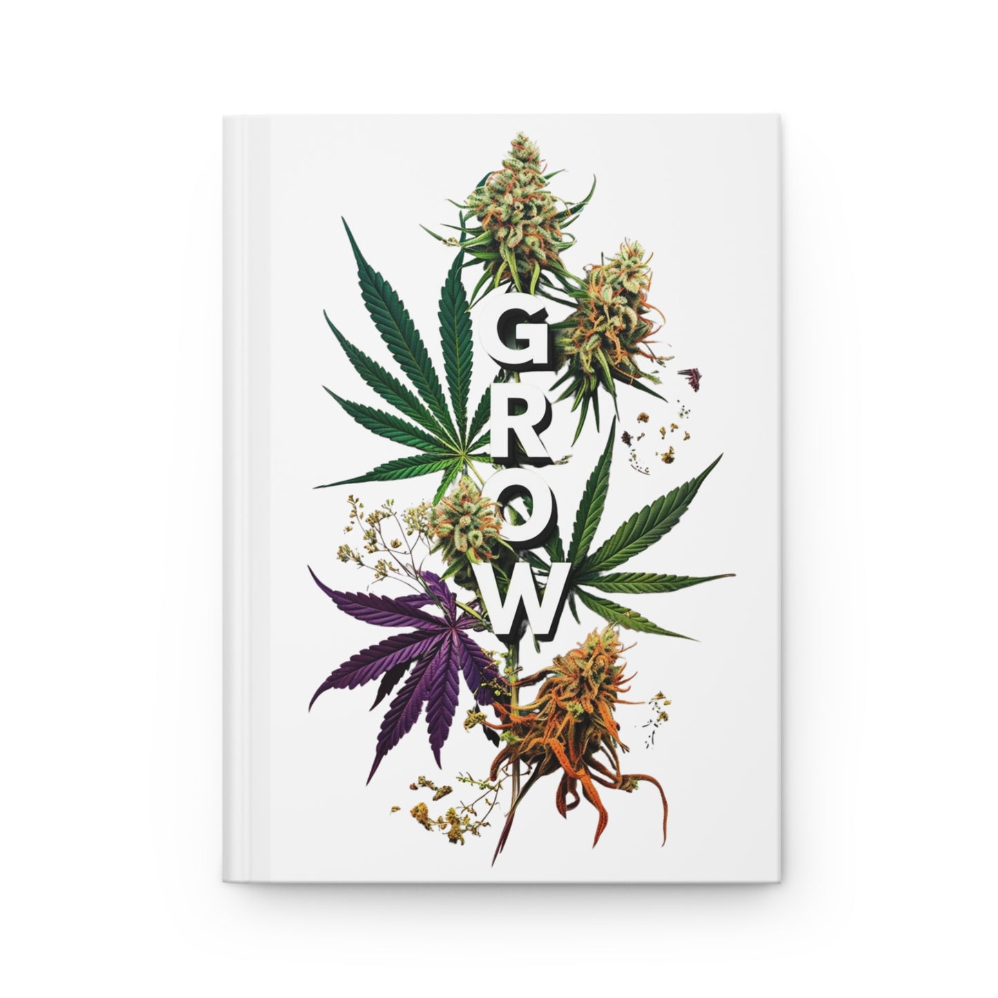 Grow Journal, Matte Hardcover Journal, Journaling Gift for Her, Gardening Journal, Self Love Journal