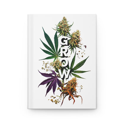 Grow Journal, Matte Hardcover Journal, Journaling Gift for Her, Gardening Journal, Self Love Journal