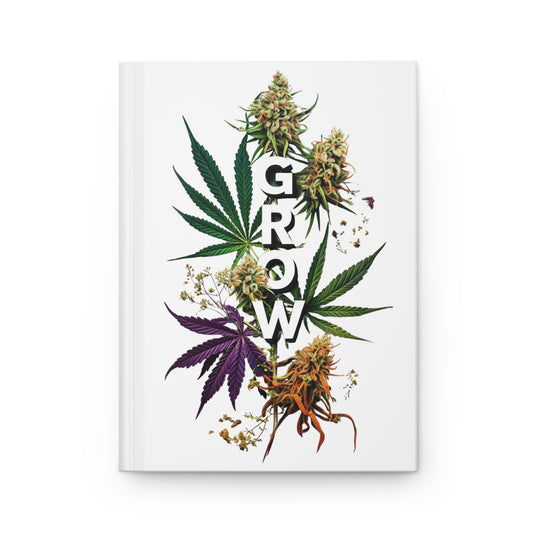 Grow Journal, Matte Hardcover Journal, Journaling Gift for Her, Gardening Journal, Self Love Journal