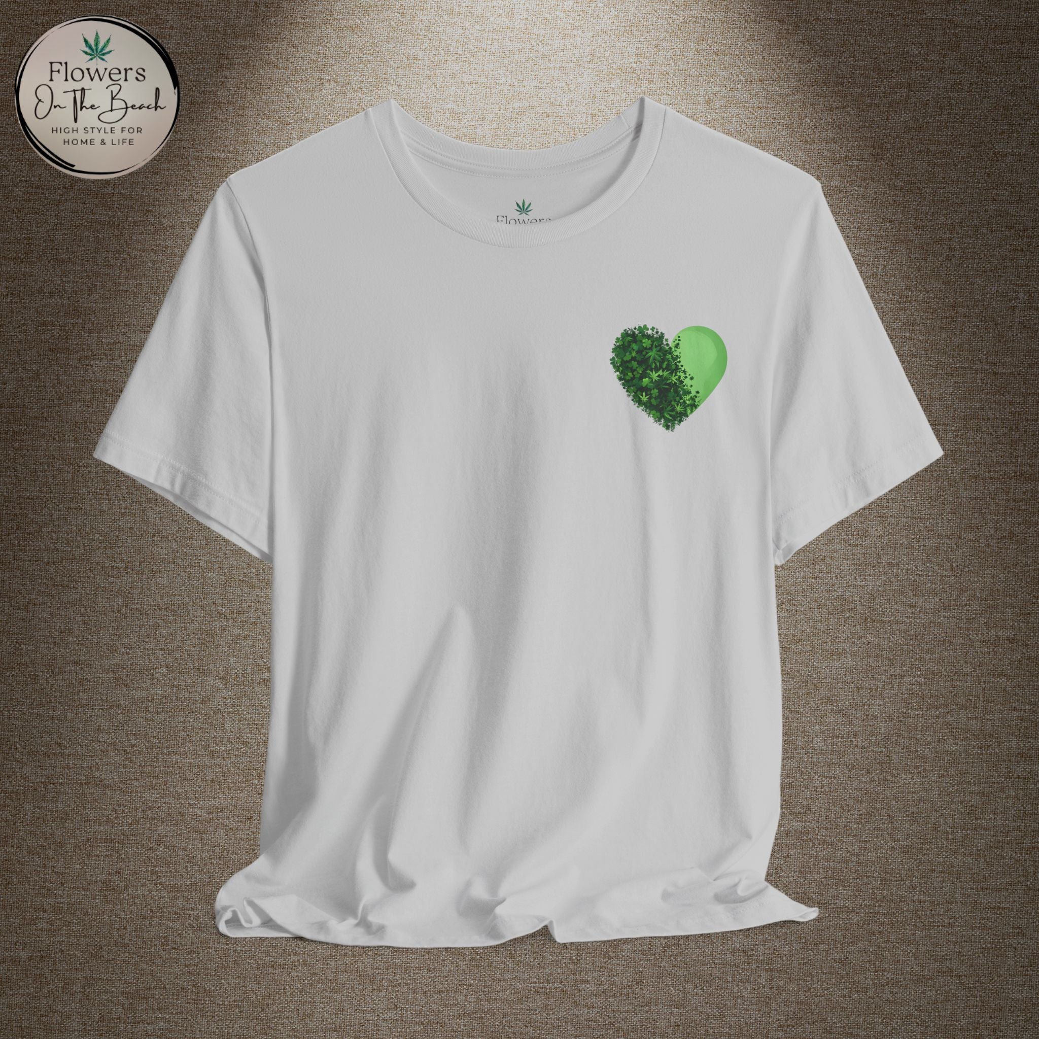 St. Patrick's Day Tee with Subtle Weed Leaves