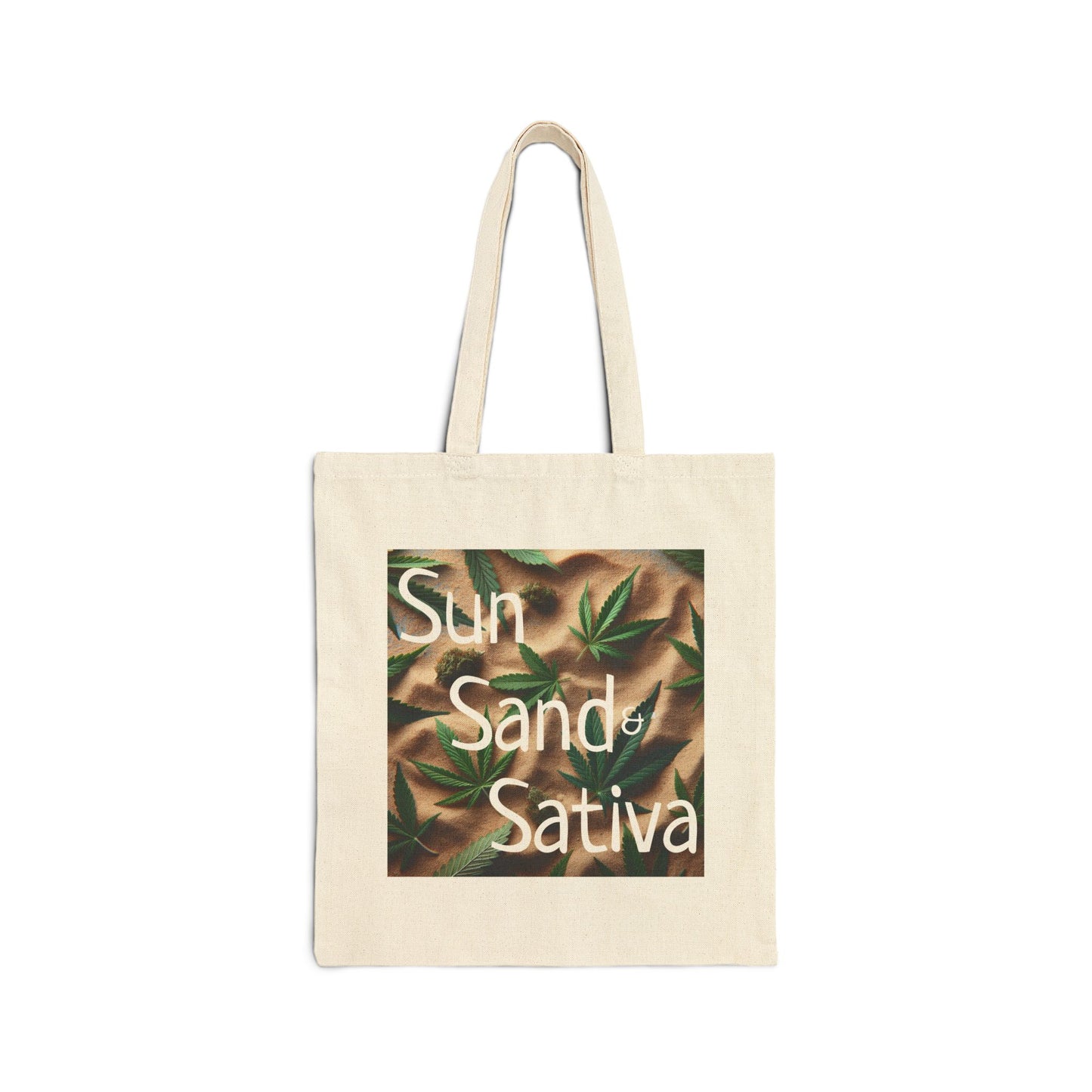 Sun Sand Sativa Bag, Stoner Bag, Stoner Gift, Beachy Stoner Bag, Cotton Bag, Weed Bag for Stoner, Sun Sand Sativa, Gift for Stoner