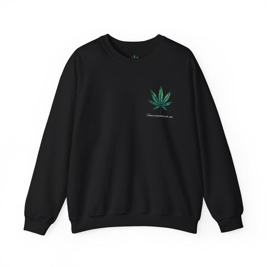 Brand Crewneck, Flowers on the Beach, Stoner Gift, Weed Lover Gift, 420 Gift, Stoner Christmas Gift, Weed Apparel