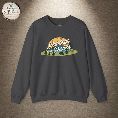 Protect Our Parks Crewneck Sweatshirt, National Parks Sweatshirt, Wanderlust Sweatshirt, Travel Apparel, Protect Our National Parks