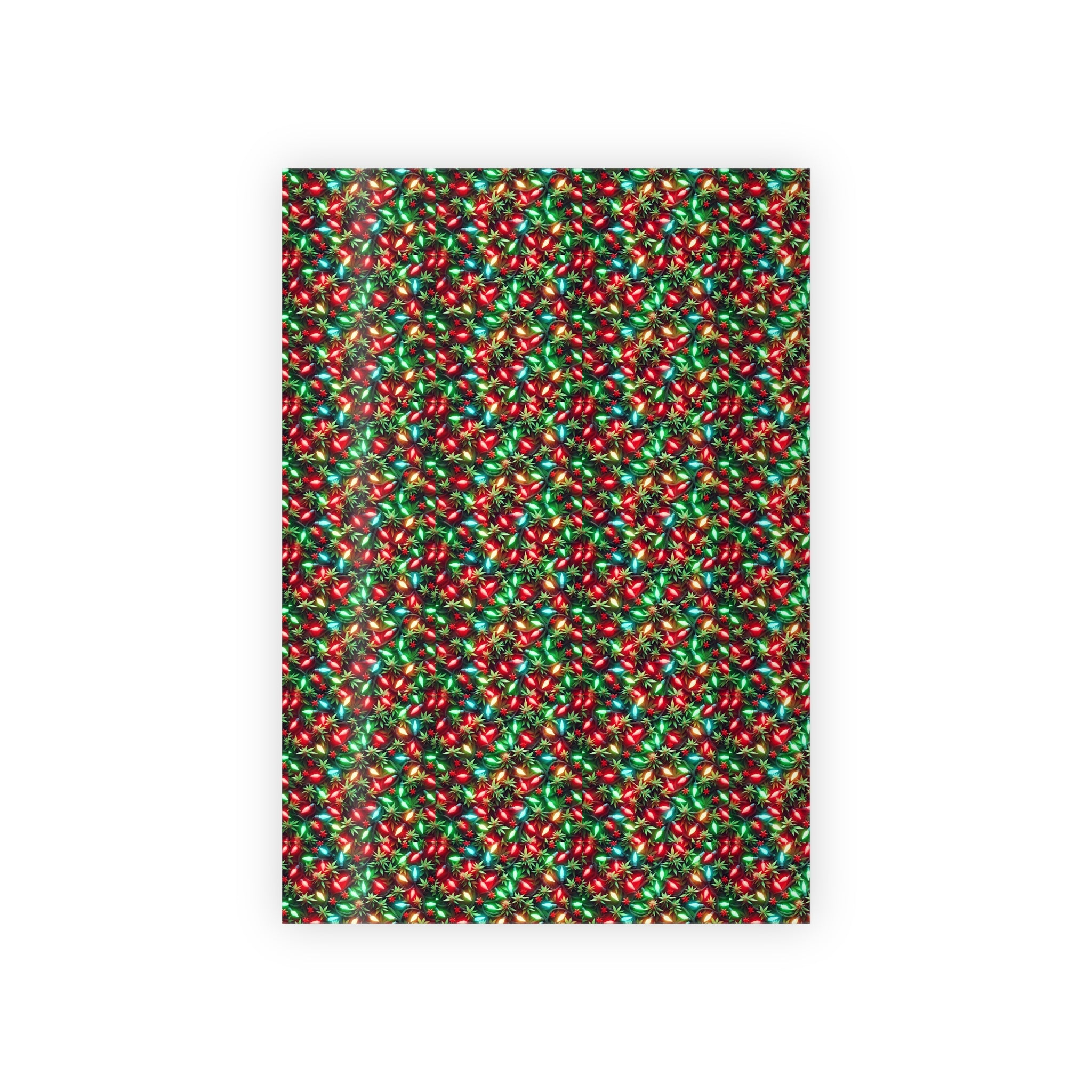 Weed Themed Christmas Gift Wrap